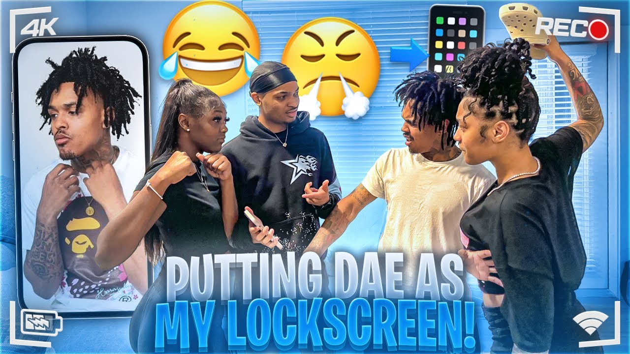 Я использую DAE в качестве розыгрыша на экране блокировки над Ньемой🤣‼️ *Она дралась со мной*🫨
