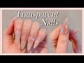 Brilliant stone nail like Glass 🔮/Korean nail art/self nail/swarovski nails/nail design