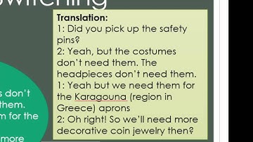 Code Switching Among Greek-English Bilinguals