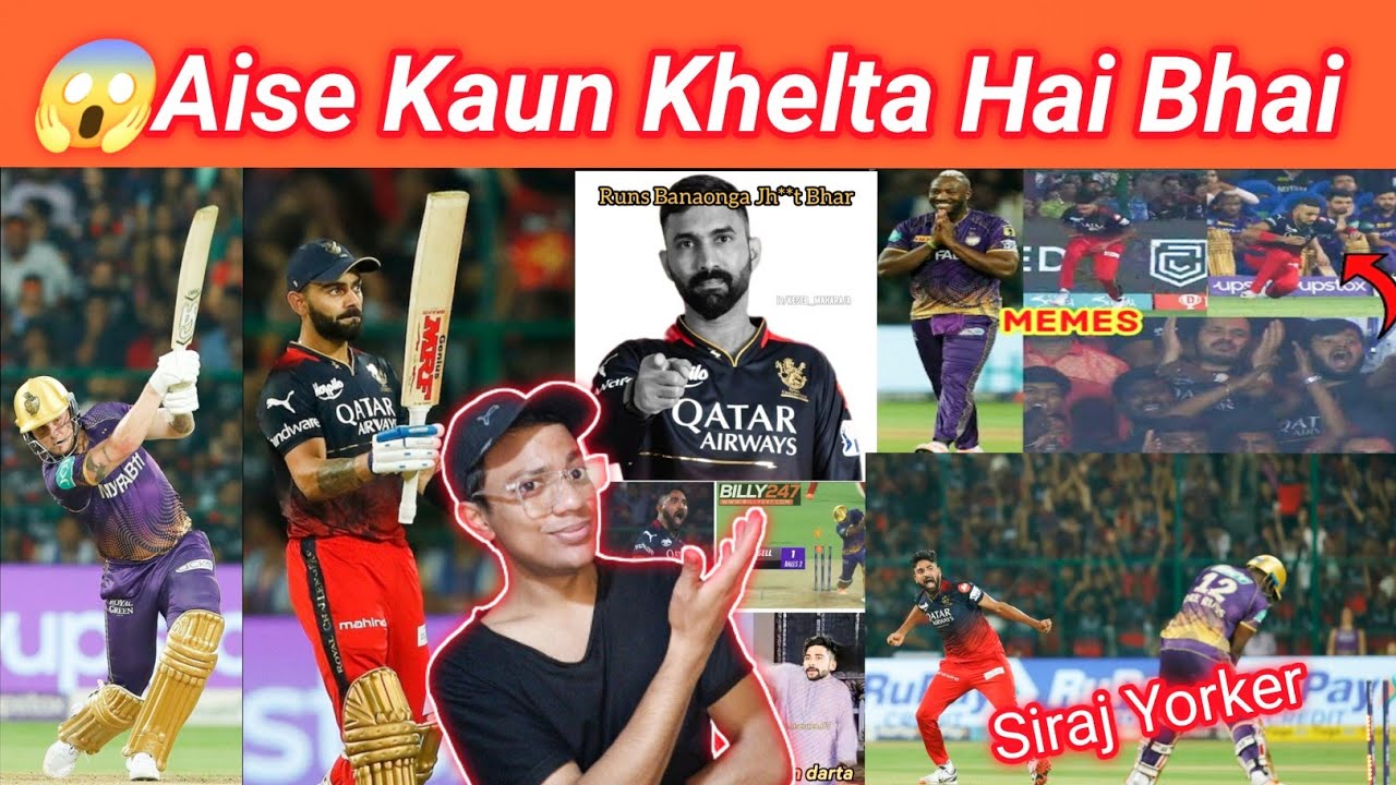 Virat Kohli 50 Today| RCB vs KKR 2023 Highlights| Jason Roy 4 Sixes ...