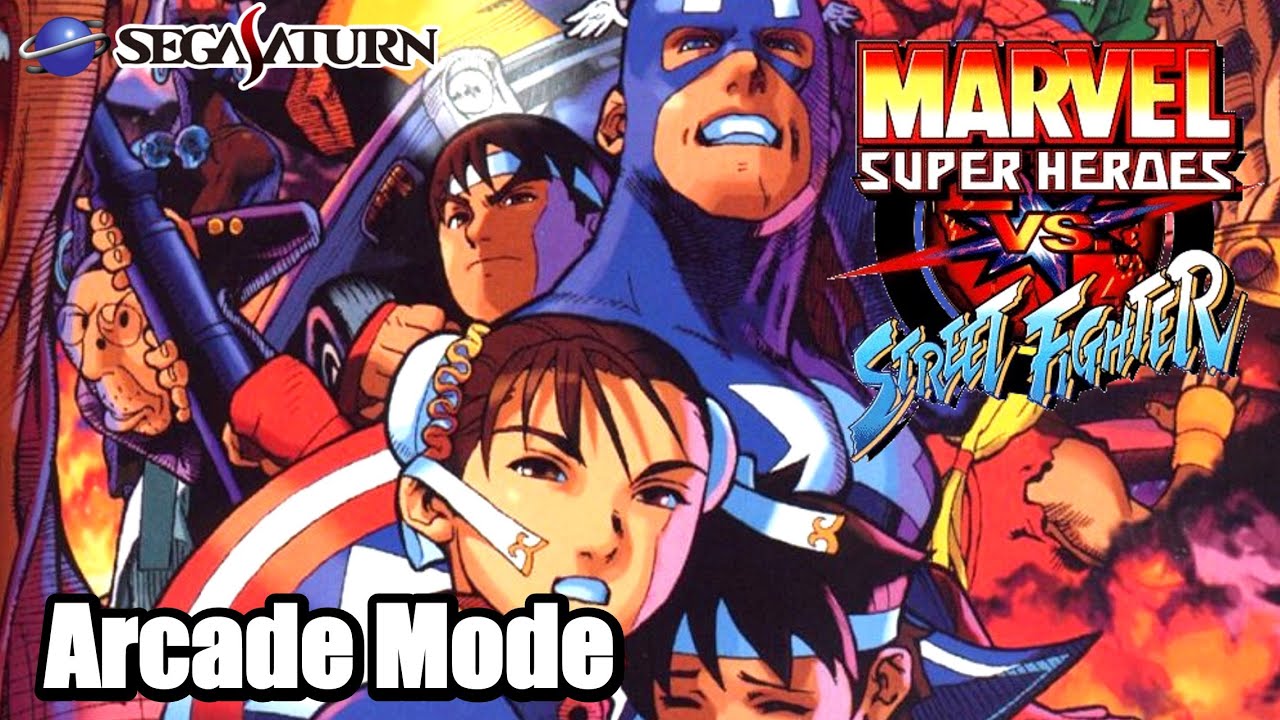 【SS】マーヴル・スーパーヒーローズ VS. ストリートファイター アーケードモードに挑戦！MARVEL SUPER HEROES VS.  STREET FIGHTER Arcade Mode