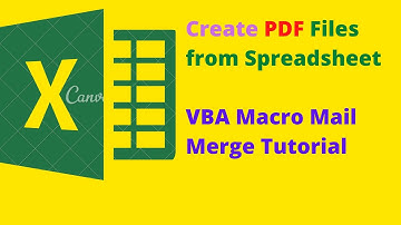Excel   Create PDF Files from a Spreadsheet   VBA Macro Mail Merge Tutorial