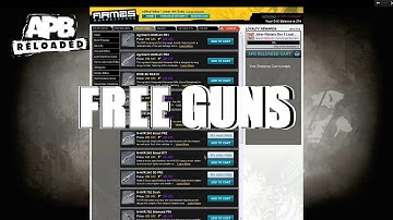 How to get FREE GUNS APB:Reloaded ALL NEW PLAYERS WATCH!