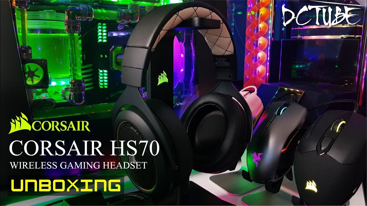 [DC튜브] CORSAIR HS70 WIRELESS 7.1 "커세어 범생 게이밍 헤드셋?" (리뷰&언박싱)