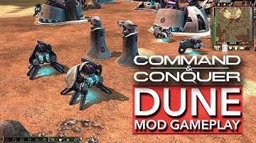 COMMAND & CONQUER - MOD GAMEPLAY | DUNE 2000 in C&C 3 TIBERIUM WARS - HOUSE Ordos [2020]