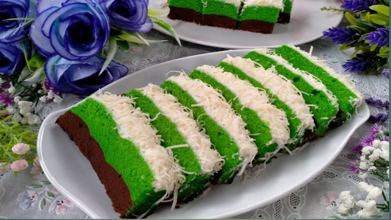 Brownies Kukus Coklat Pandan - YouTube