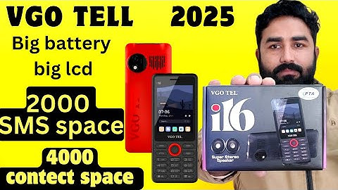 VGO TEL "i 16" phone unbxing! 4000 contact  save  krny wala keypad phone phone#vgoteli16phone2025