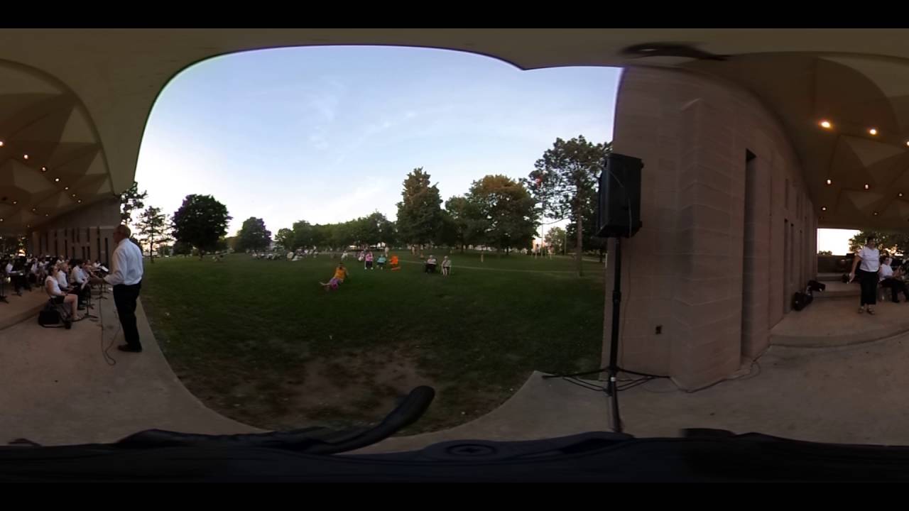Burlington Concert Band in 360° "Stars and Stripes Forever", "O Canada", "Star Spangled Banner