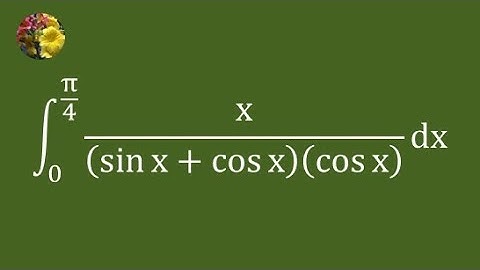 Another method to Evaluate the definite integral using standard techniques