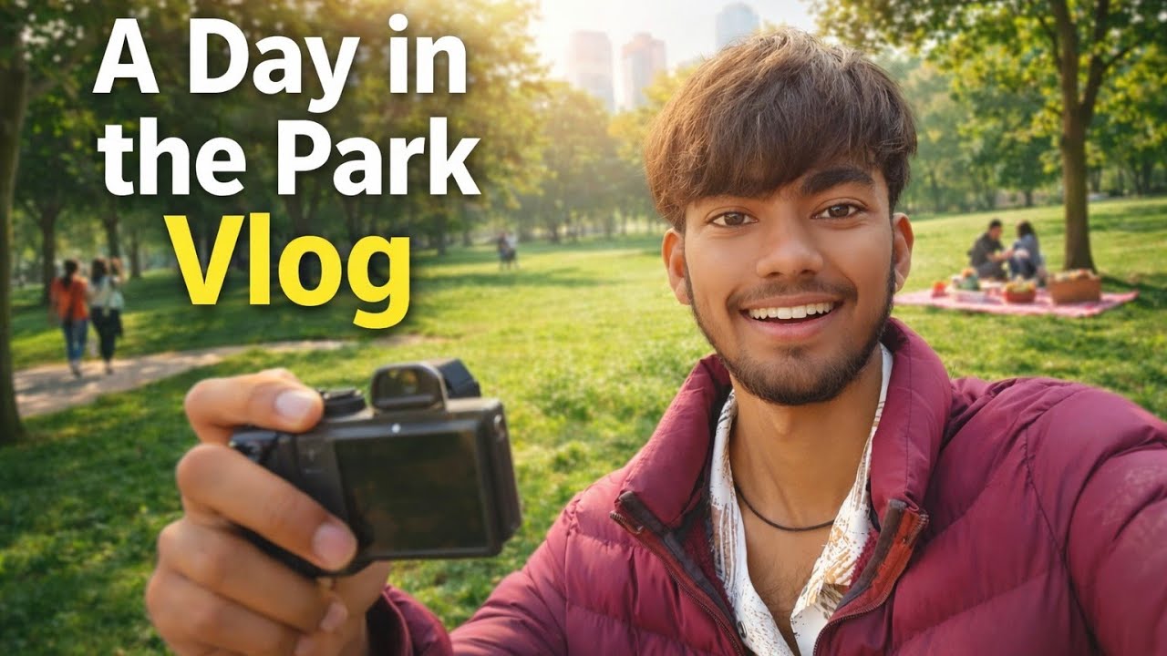My first vlog in park with friends 😄🥹 - YouTube