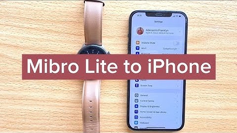 How to Connect Mibro Watch Lite2 Smartwatch to iPhone