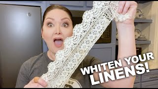 Whiten Your Antique Linens With Laine