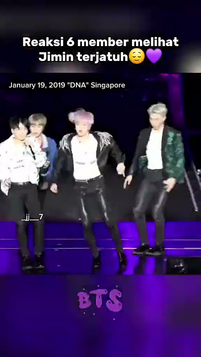 reaksi member BTS saat Jimin jatuh #bts #jimin #jungkook #suga #shorts #viralvideo #video #fyp