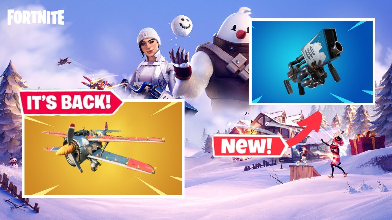 Planes are BACK! / The Big Chill Exotic Launcher - Fortnite Winterfest Update 2020