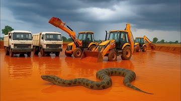 Jcb 3DX machine Backhoe Track loading tractor working video || Jcb hd video