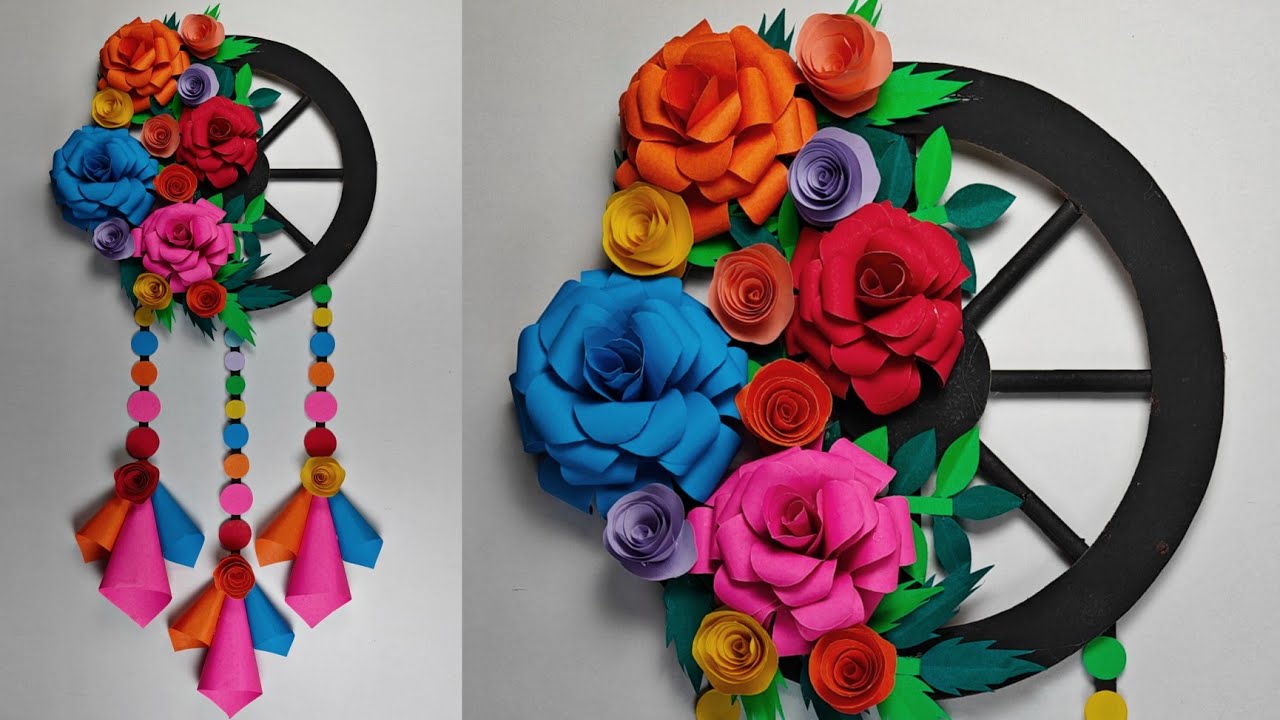 Unique Wall Hanging Craft Paper Rose Wall Hanging Craft Artistic