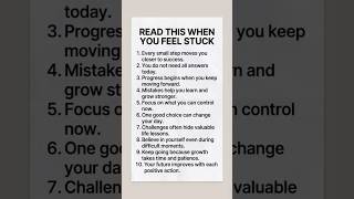 Read This When You Feel Stuck | Easy English Reading Practice | Motivational English Shorts