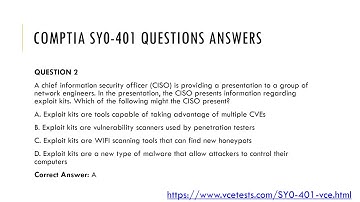 SY0-401 VCE & SY0-401 Real Exam Questions Answers