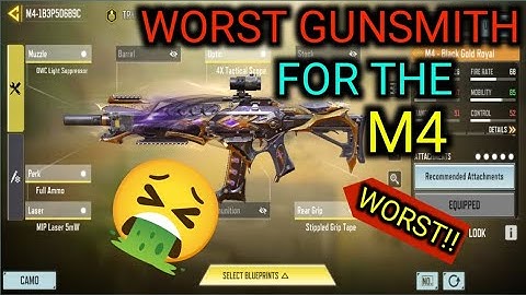 I ASKED CHATGPT FOR THE WORST GUNSMITH FOR THE M4 |  #cod #codm #codmobile