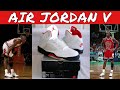 Michael Jordan Wearing the Air Jordan 5 Fire Red (3M) (Raw Highlights)