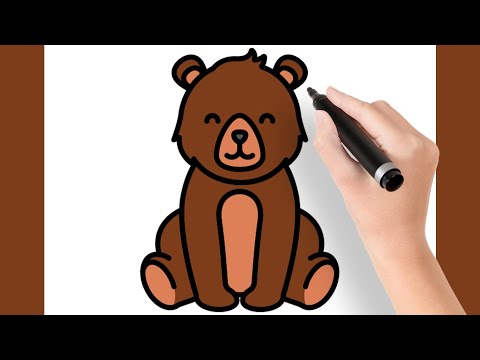 COMO DESENHAR UM URSO FOFO