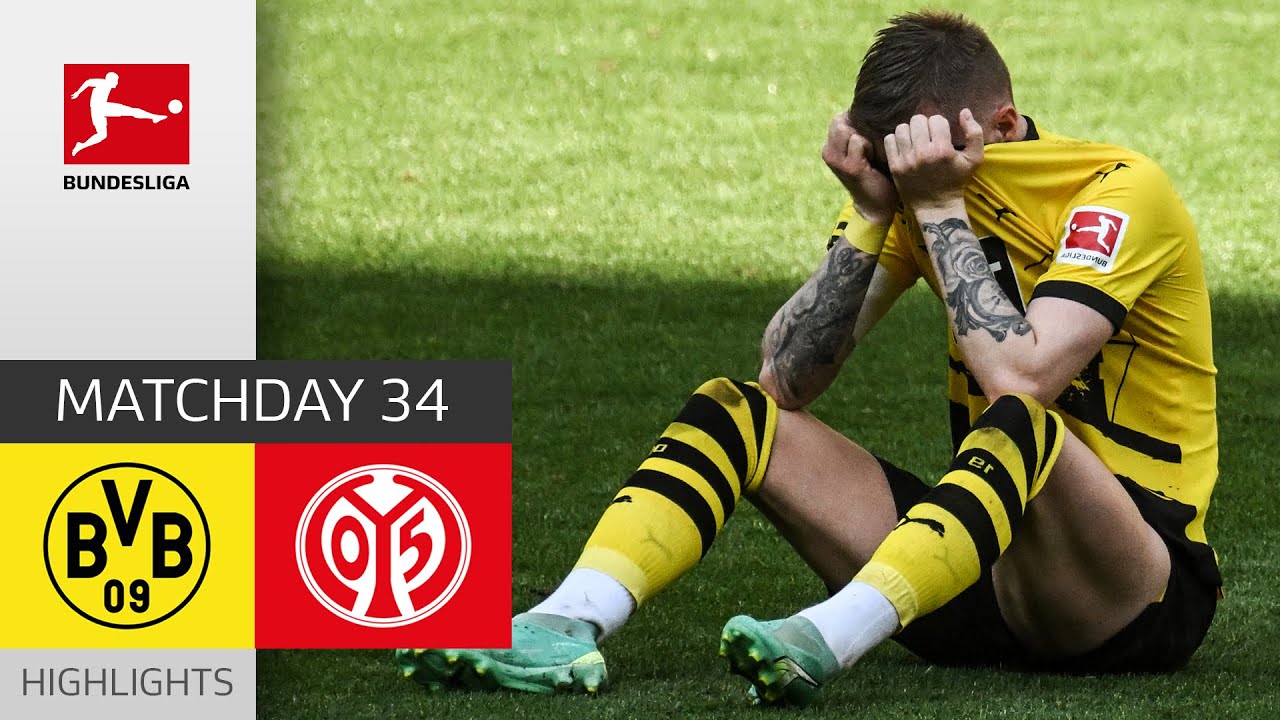 Mainz Crushes Dortmunds Title Dream  Borussia Dortmund   Mainz 2 2  MD 34  Bundesliga 202223