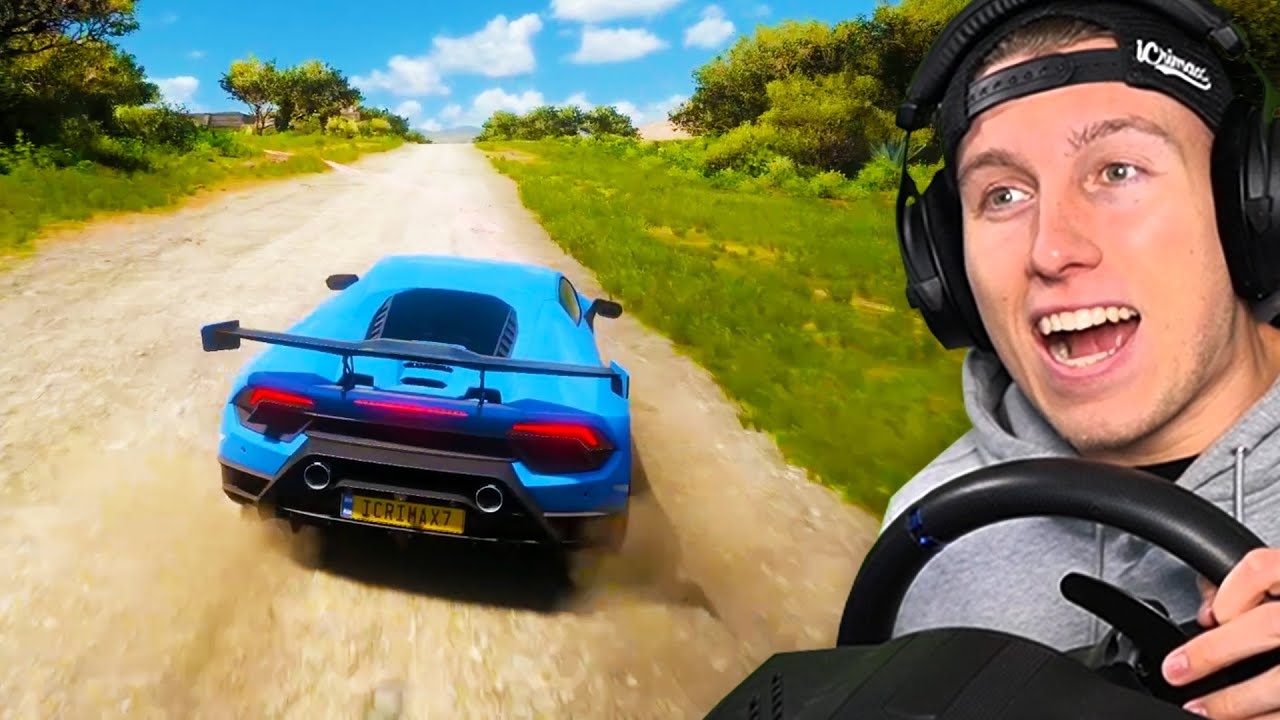Ich SPIELE zum 1. MAL FORZA mit Lenkrad!