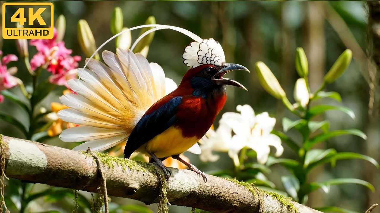 🕊️🌿Top 100 Birds with Stunning Tail Feathers | 4K Nature Sound🎶