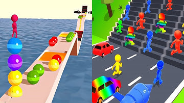 Shape Shifting VS Stack Rider Max Levels Gameplay Walkthrough andriod, ios games