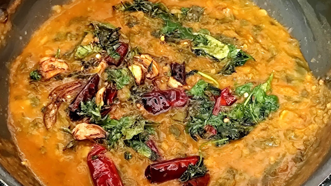 పాలకూర పప్పు ఇలా చేసారా 😉 డాబా స్టైల్లో ఒక్కసారి ఇలా చేసి చూడండి ఎంత కమ్మగా ఉంటుందో 🤤 palakura Pappu