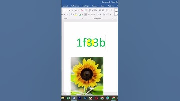 Sunflower Symbol shortcut key ms word #mswordtricks  #msword #logo