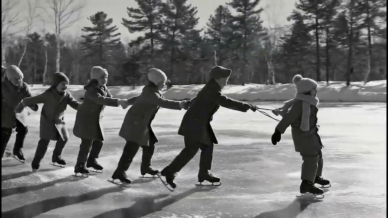 Ice skating | crack the whip | take 1