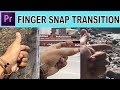 Finger snap travel transition  adobe premiere pro tutorial