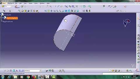 Tutorial Catia V5.....How To Use "Tritangent Fillet" Tool.