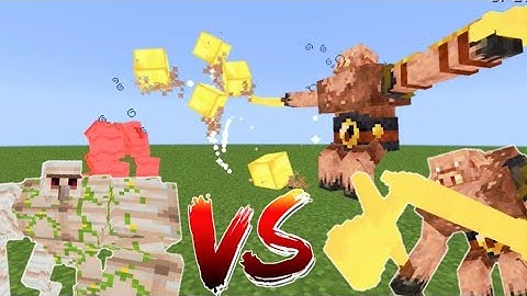 Super iron golem vs MUTANT piglin brute