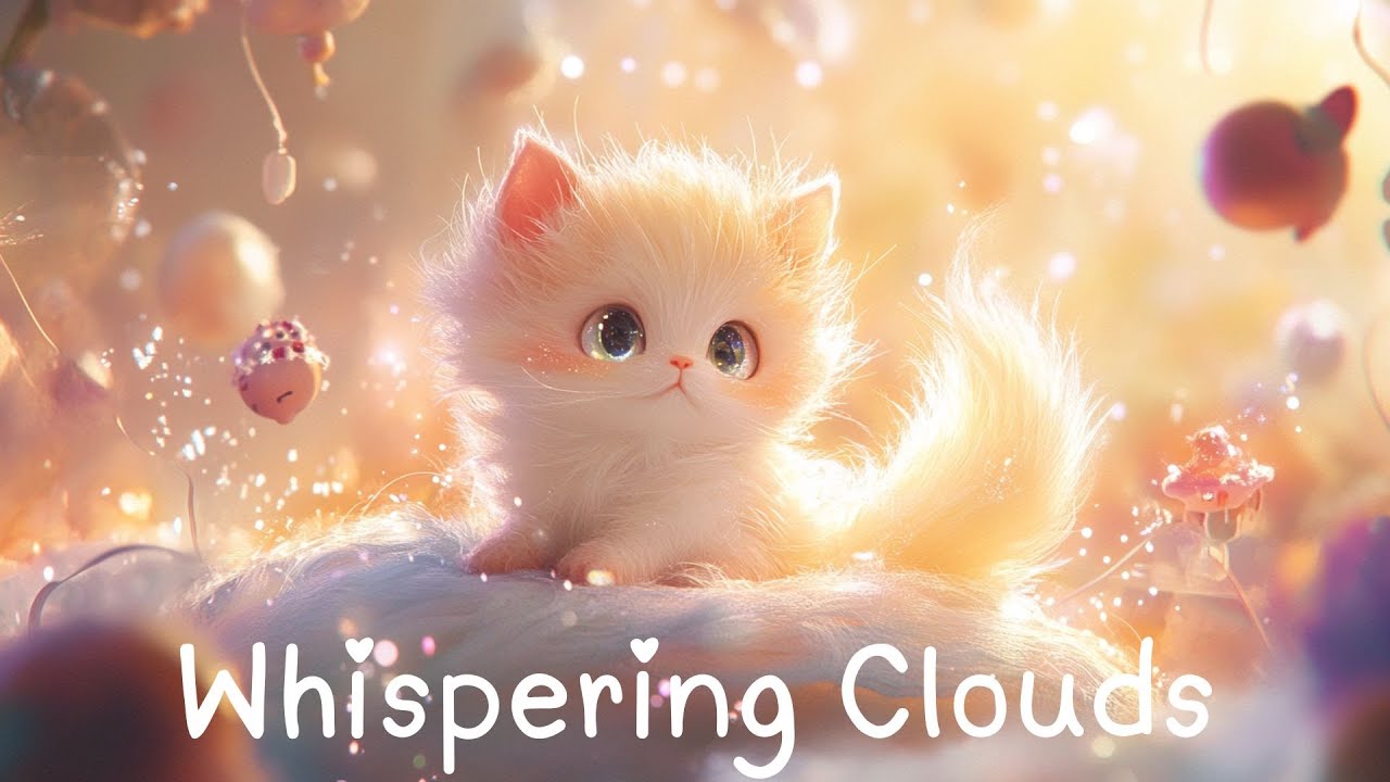 Image showcasing Whispering Clouds: Gentle Piano and Feline Dreams | Relaxing Chill ...