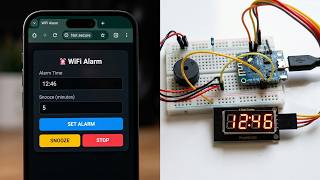 Web Controlled WiFi Alarm Clock with ESP8266 & TM1637