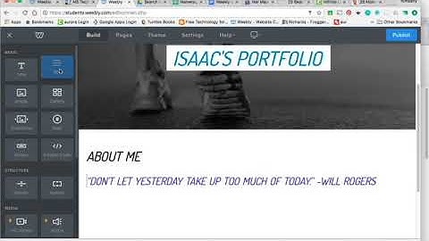 Weebly Part 2 Adding Text to Weelby