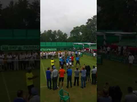 Jyta | Indian Team celebrations today after win over South Korea in Davis Cup - video from Infuse IT