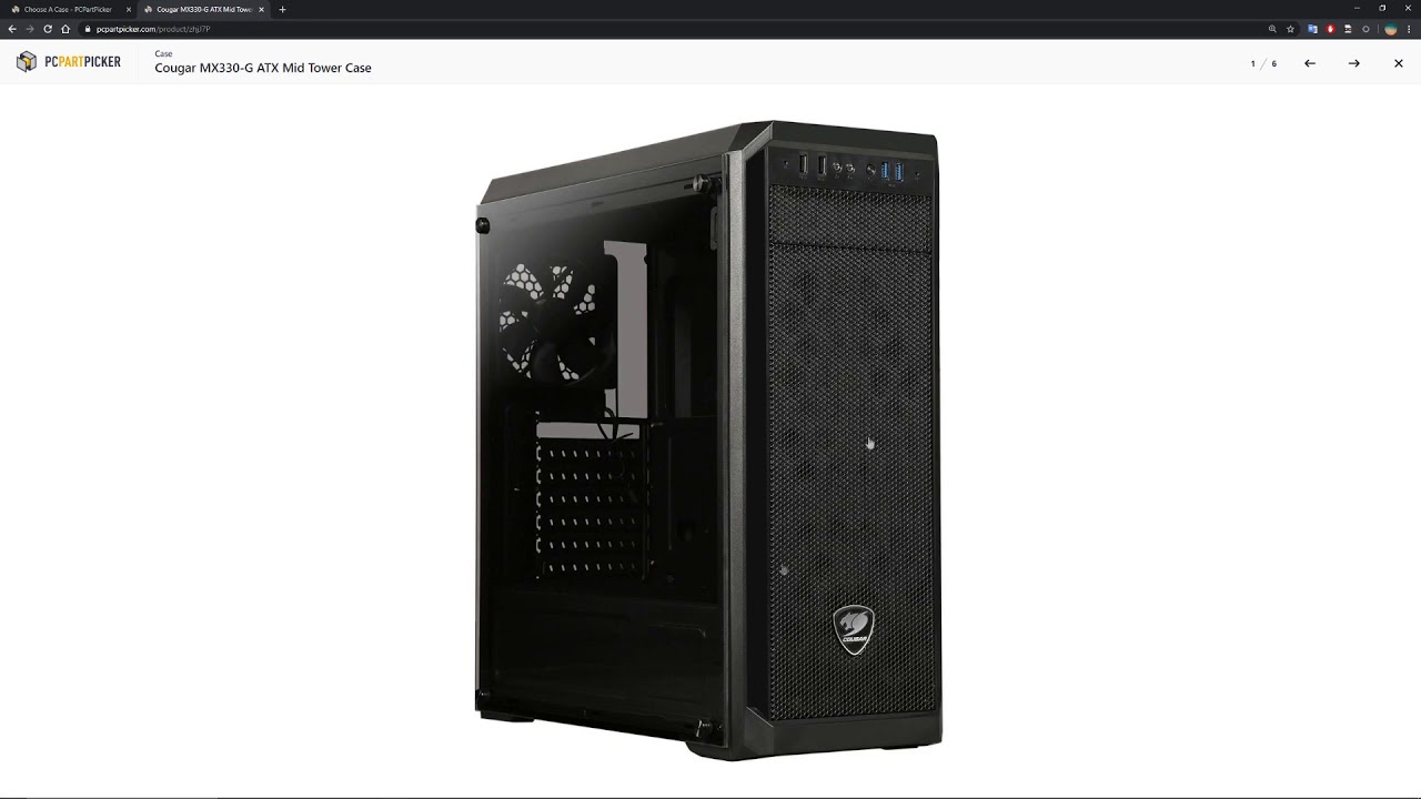 Going on PC Part Picker and discussing cases