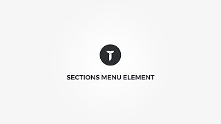 Themezly: Sections Menu Element Overview