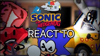 Sonic Characters React To FNF VS Corrupted BFDI & Sonk.Rom // GCRV