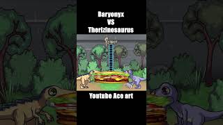 Jurassic World Dinosaur Mukbang Animation Baryonyx VS Therizinosaurus