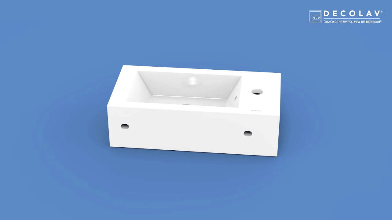 Eleni 1486LCWH ABOVE COUNTER OR WALLMOUNT BATHROOM SINK YouTube