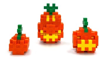 3 Ways Of Making Plus-Plus Pumpkins