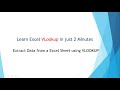 How to use VLOOKUP Function for Beginner & Advanced Users & Extract Data from a Sheet using VLOOKUP