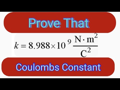Coulomb #39 s Constant K K= 9x10^9 Nm^2 C^ 2 Physics YouTube Coulomb #39 s Constant K K= 9x10^9 Nm^2 C^ 2 Physics YouTube