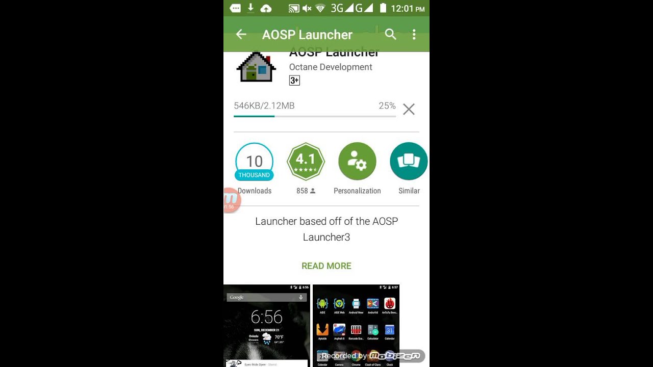 Uninstall your old launcher
