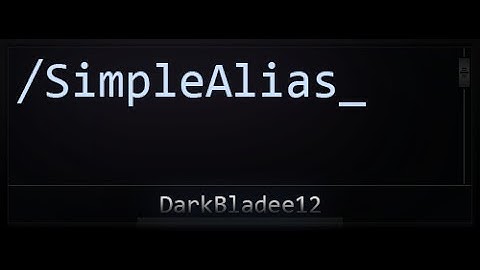 SimpleAlias Plugin tutorial!!!
