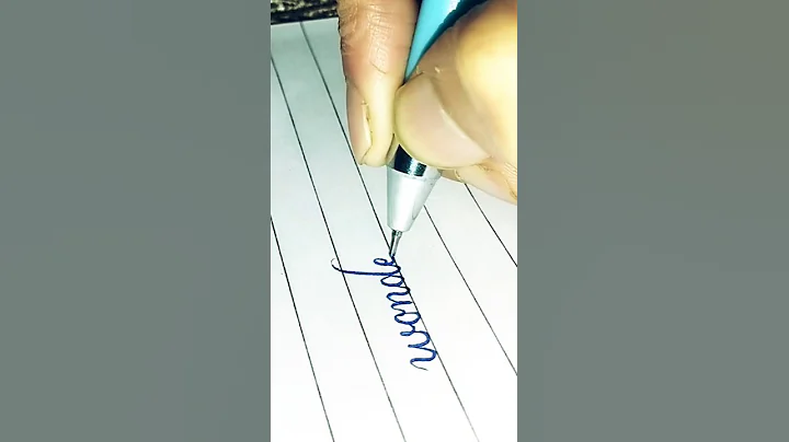 Wonderful | cursive writing | modern handwriting #shorts